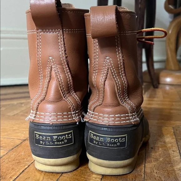 Brown & black LL Bean duck boots - Picture 3 of 5